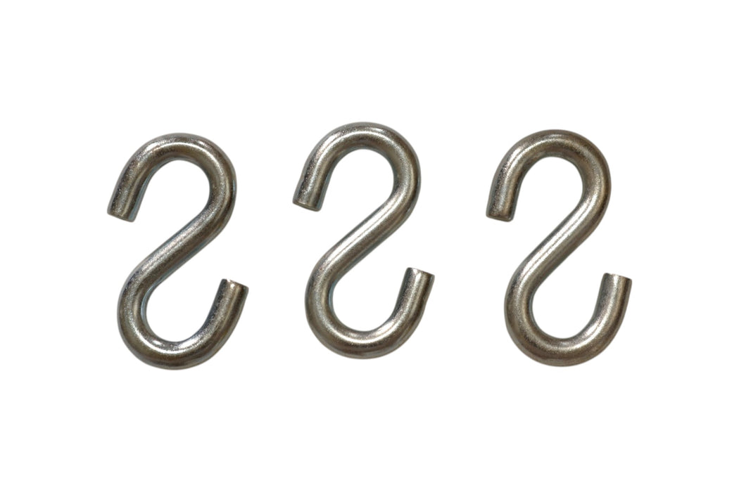 Heavy Duty Steel S Hooks - 0.52" D x 4.0" H – 5500 lb Capacity – Thick 20Mn2 Steel