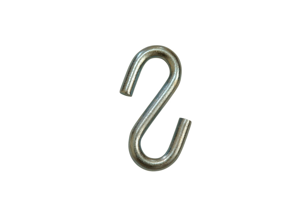 Heavy Duty Steel S Hooks - 0.38" D x 3.5" H – 3000 lb Capacity – Thick 20Mn2 Steel