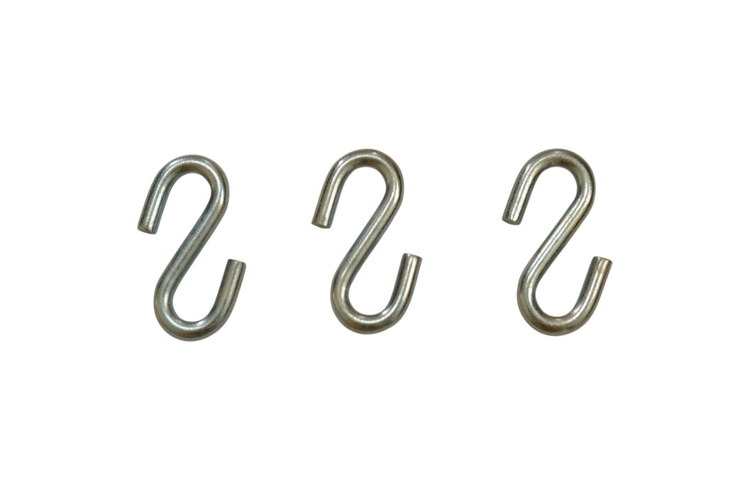 Heavy Duty Steel S Hooks - 0.38" D x 3.5" H – 3000 lb Capacity – Thick 20Mn2 Steel