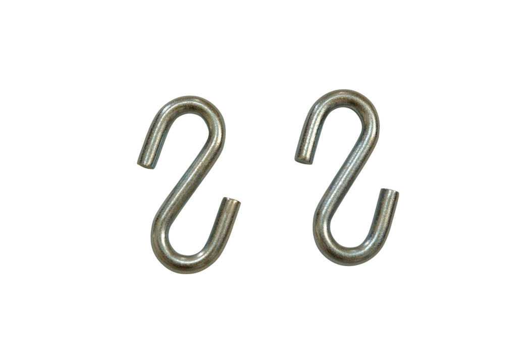 Heavy Duty Steel S Hooks - 0.38" D x 3.5" H – 3000 lb Capacity – Thick 20Mn2 Steel