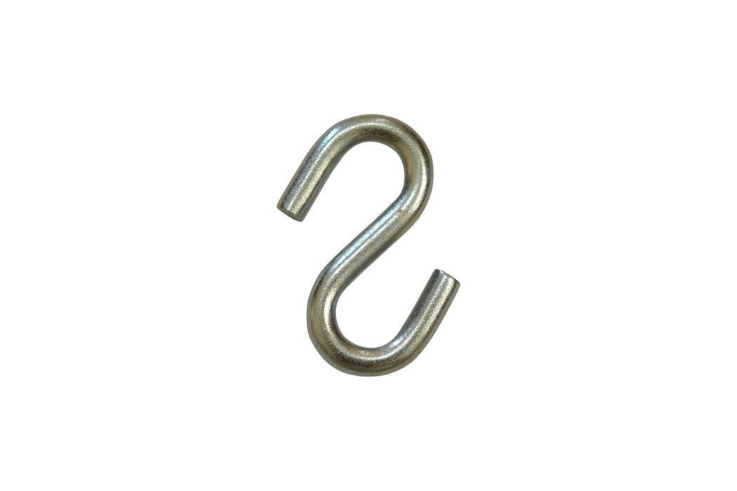 Heavy Duty Steel S Hooks - 0.37" D x 3.11" H – 2500 lb Capacity – Thick 20Mn2 Steel